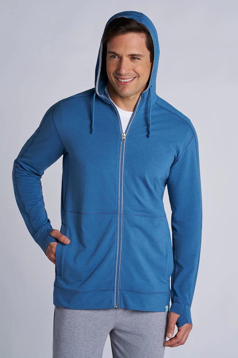 Men's LumaLeo Zip-Up Hoodie | Blue Dusk

ZnOTM Fabric