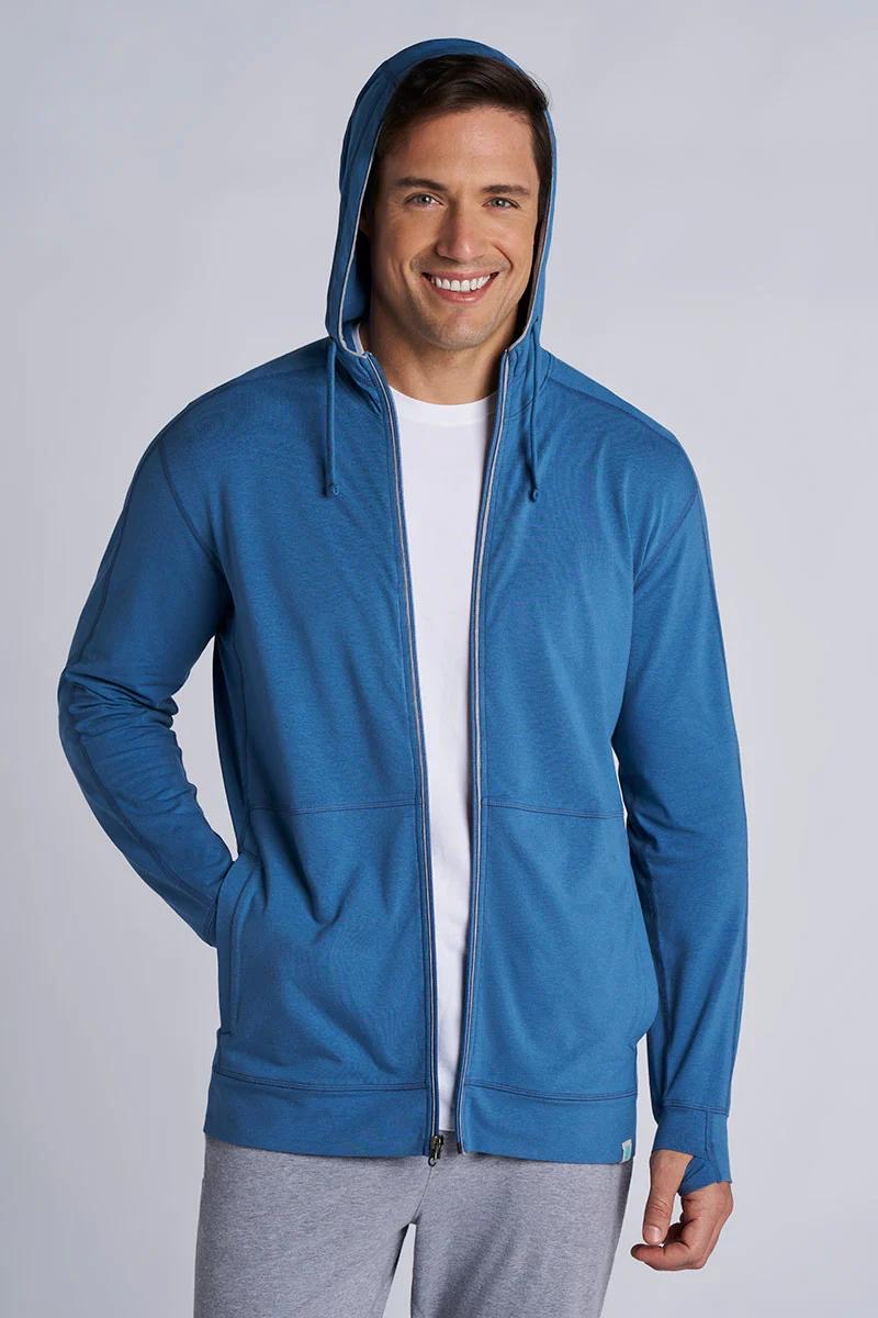 Men's LumaLeo Zip-Up Hoodie | Blue Dusk

ZnOTM Fabric